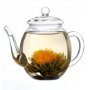 Théière Verre Borosilicate 500 ml, Spéciale Fleurs de Thé