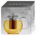 Théière Carrée Verre Borosilicate 850 ml & Filtre à Thé