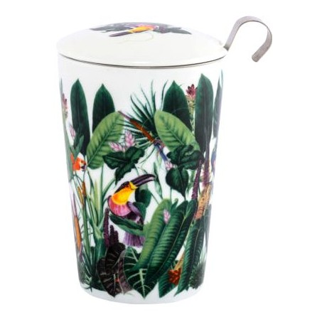 Tisanière porcelaine double paroi Rainforest