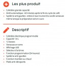 Cafetière électrique programmable 1.5L