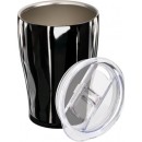 Mug 360ml double paroi inox laqué noir