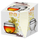 Tasse verre avec couvercle