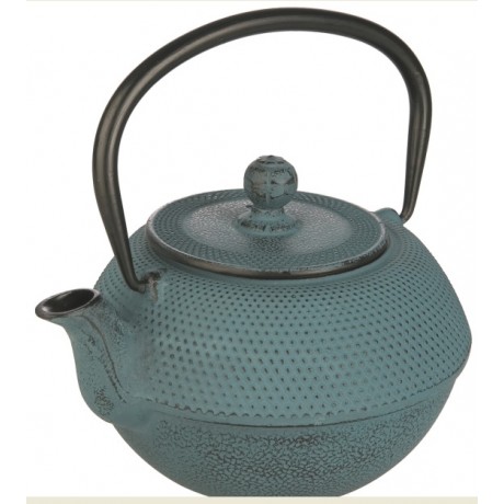 Théière fonte turquoise 1.2Litre avec filtre