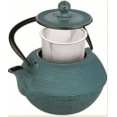 Théière fonte turquoise 1.2Litre avec filtre
