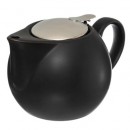Théière boule 750ml faience noire
