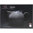 Théière boule 750ml faience noire