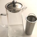 Théière carrée verre borosilicate 1.2L