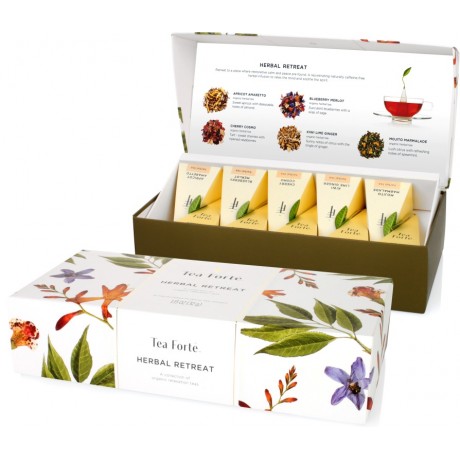 Coffret TEA FORTE Tisanes d'Exception infuseurs pyramides