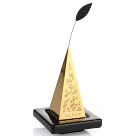 Infuseur pyramide TEA FORTE doré à l'or fin 23 carats