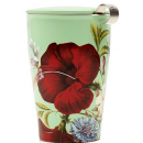 Tisanière Fleur porcelaine double paroi 300 ml