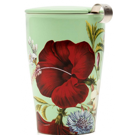 Tisanière Fleur porcelaine double paroi 300 ml