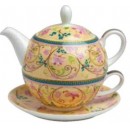 Solitaire Emma Fine Bone China: Tasse 0.25 L & Théière 0.5 L
