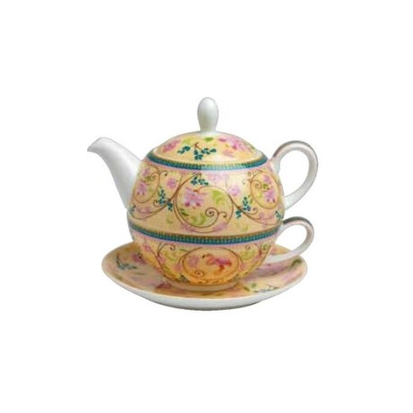 Solitaire Emma Fine Bone China: Tasse 0.25 L & Théière 0.5 L