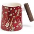Mug Java Fine Bone China with wooden handle 400 ml