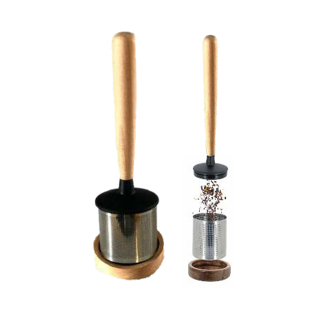 Infuseur à thé inox et bois