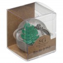 Boule à thé petite feuille verte