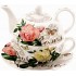 JARB Solitaire Fine Bone China: Tasse 0.25 L & Théière 0.5 L