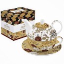 KIMO Solitaire Fine Bone China: Tasse 0.25 L & Théière 0.5 L