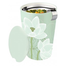 Tisanière en porcelaine double paroi 3 pièces LOTUS 350 ml