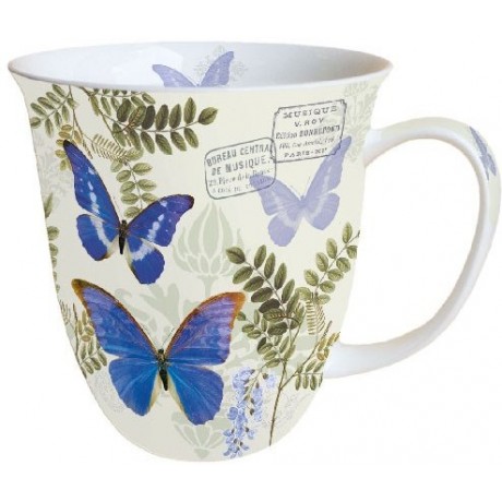 Mug Papillon Bleu